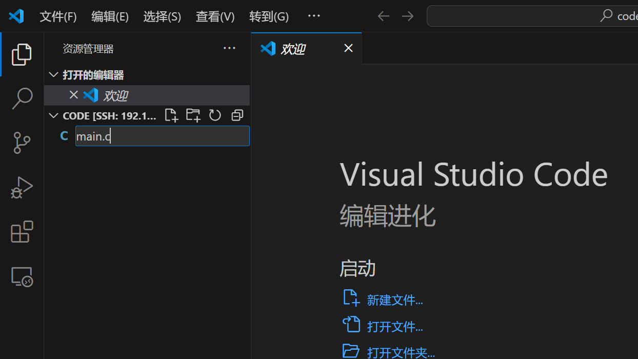 vscode新建文本文件2